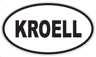 KROELL - Oval Sticker