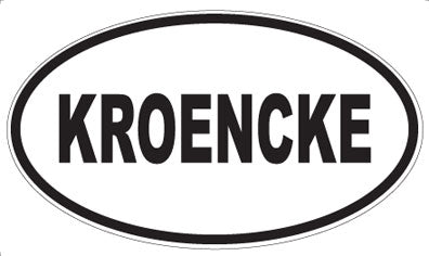 KROENCKE - Oval Magnet