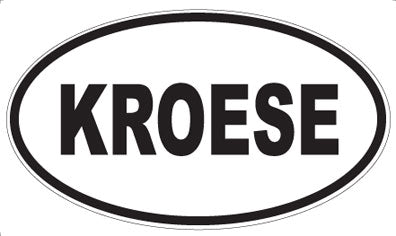 KROESE - Oval Magnet