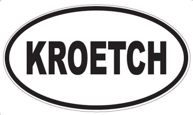 KROETCH - Oval Magnet