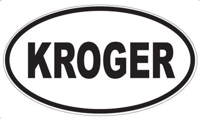 KROGER - Oval Magnet