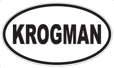 KROGMAN - Oval Sticker