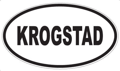 KROGSTAD - Oval Sticker