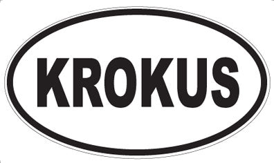 KROKUS - Oval Sticker
