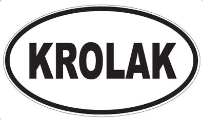 KROLAK - Oval Sticker