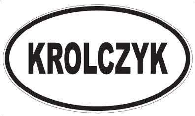 KROLCZYK - Oval Sticker