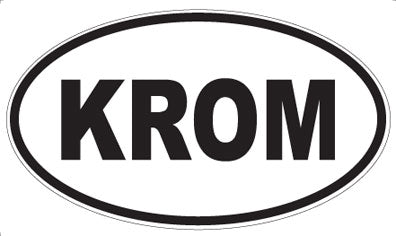 KROM - Oval Sticker