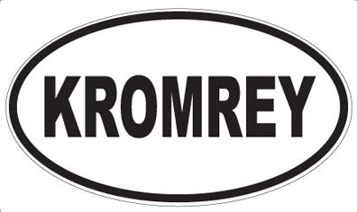 KROMREY - Oval Sticker