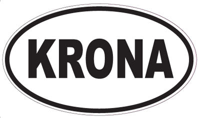 KRONA - Oval Sticker