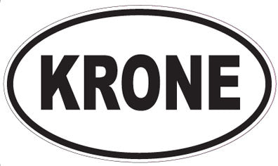 KRONE - Oval Sticker