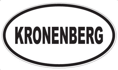 KRONENBERG - Oval Magnet