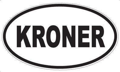 KRONER - Oval Magnet