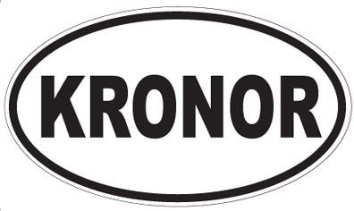 KRONOR - Oval Sticker