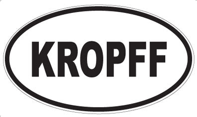 KROPFF - Oval Sticker