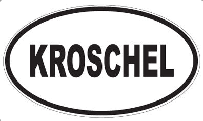 KROSCHEL - Oval Sticker