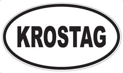 KROSTAG - Oval Sticker