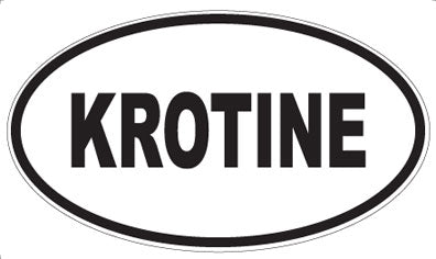 KROTINE - Oval Sticker