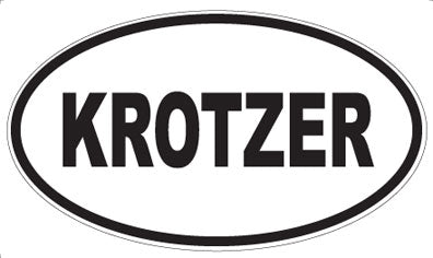 KROTZER - Oval Sticker