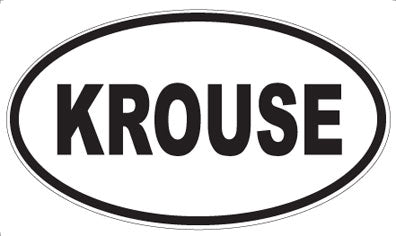 KROUSE - Oval Magnet