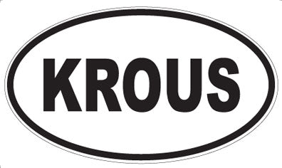 KROUS - Oval Magnet
