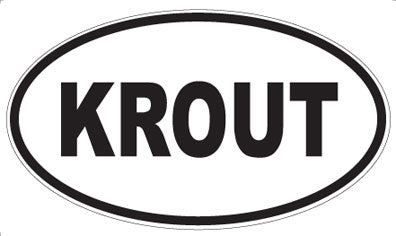KROUT - Oval Sticker
