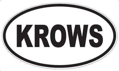 KROWS - Oval Magnet