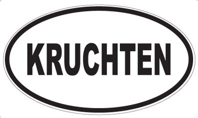 KRUCHTEN - Oval Magnet