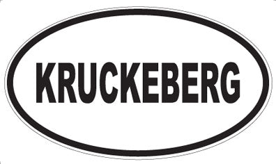 KRUCKEBERG - Oval Magnet