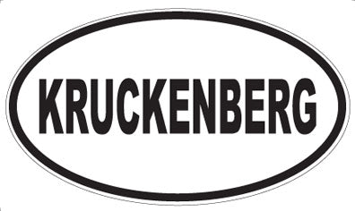 KRUCKENBERG - Oval Magnet