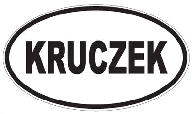 KRUCZEK - Oval Magnet