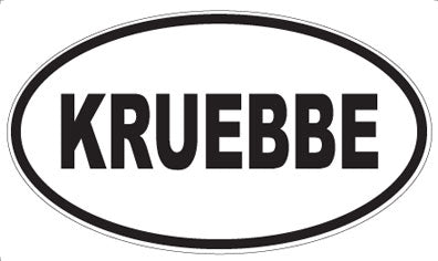 KRUEBBE - Oval Sticker
