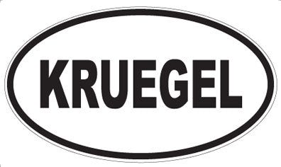 KRUEGEL - Oval Magnet