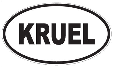 KRUEL - Oval Sticker