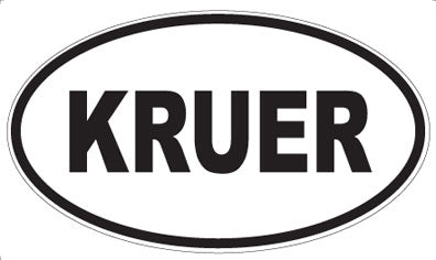 KRUER - Oval Magnet