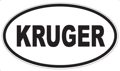 KRUGER - Oval Magnet