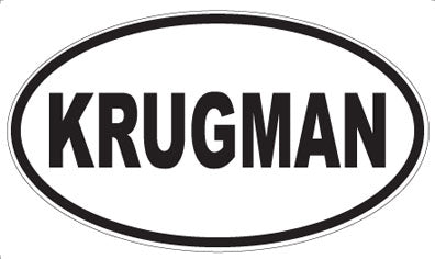 KRUGMAN - Oval Sticker