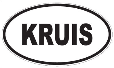 KRUIS - Oval Sticker