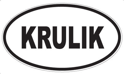 KRULIK - Oval Magnet