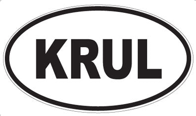 KRUL - Oval Magnet