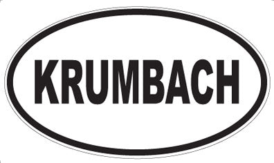 KRUMBACH - Oval Sticker
