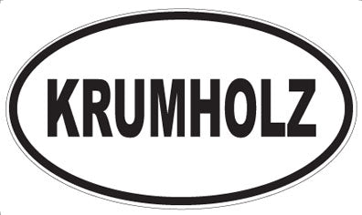 KRUMHOLZ - Oval Magnet