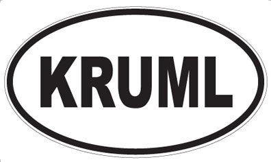 KRUML - Oval Sticker