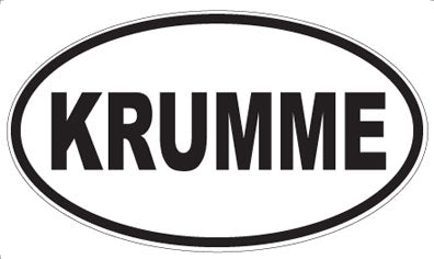 KRUMME - Oval Sticker