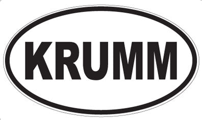 KRUMM - Oval Magnet