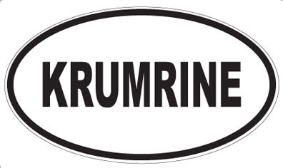 KRUMRINE - Oval Sticker