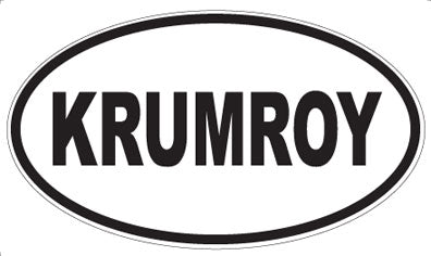 KRUMROY - Oval Sticker