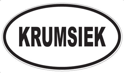 KRUMSIEK - Oval Magnet