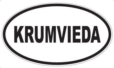 KRUMVIEDA - Oval Magnet