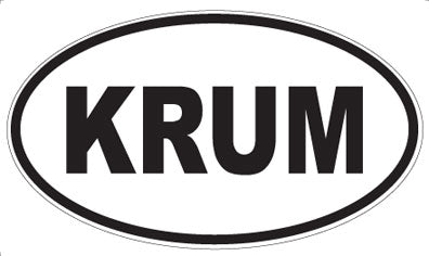 KRUM - Oval Magnet