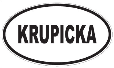 KRUPICKA - Oval Magnet